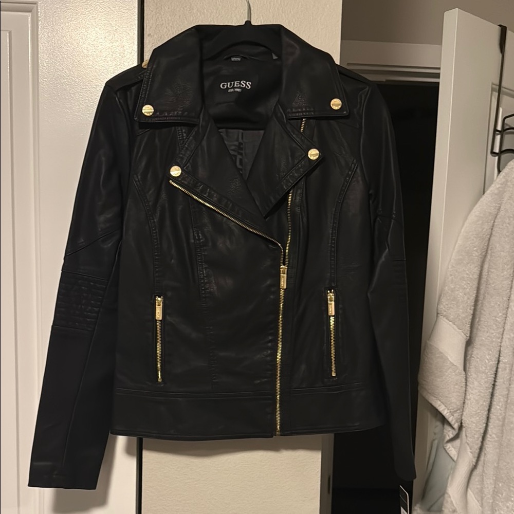 Leather moto jacket!